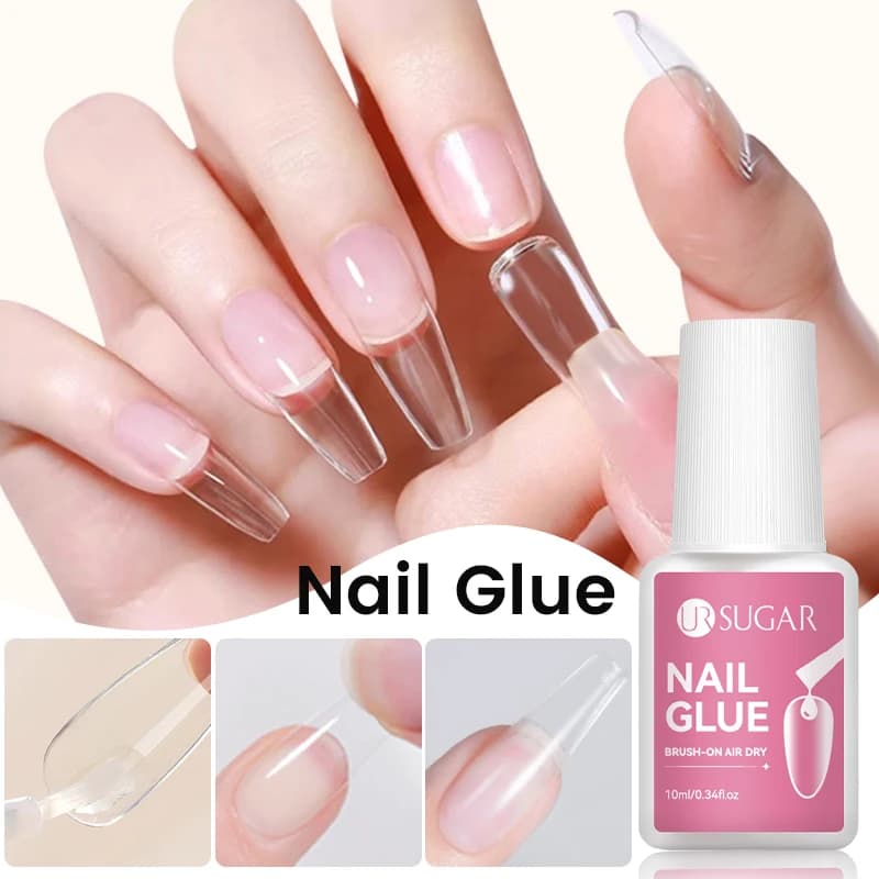 UR SUGAR 10ML Colla per unghie super forte Colla UV LED per punte di unghie finte Unghie acriliche Presse sulle unghie Unghie finte Decorazione artistica