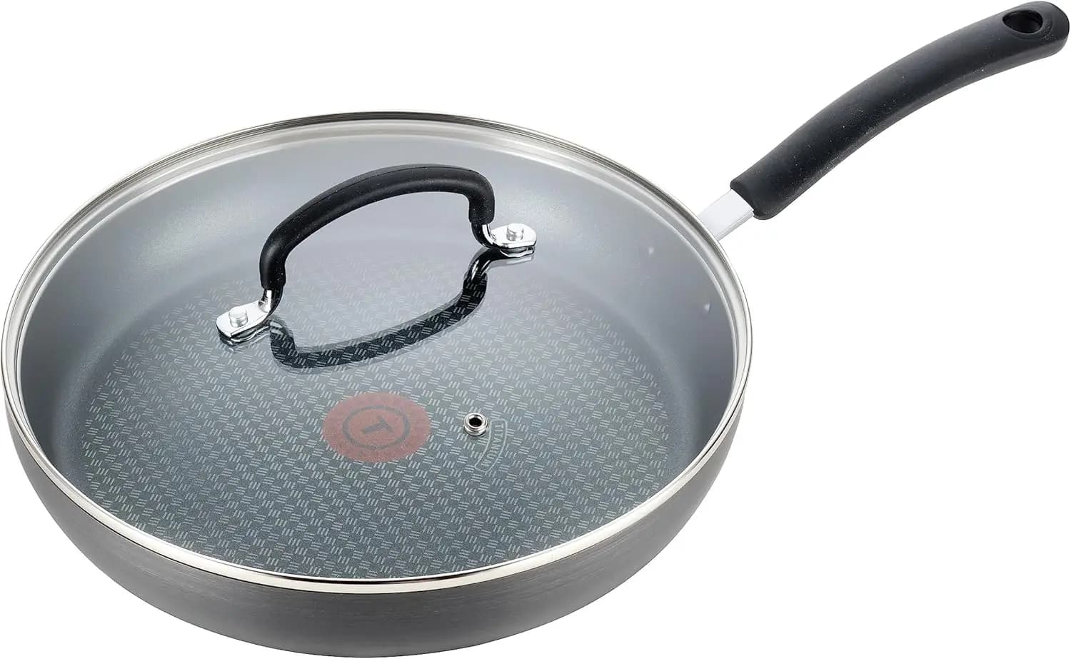 10 inch non-stick pan with lid, oven safe up to 400 ° F, hard and durable anodized pots, dishwasher safe for versatile cooking