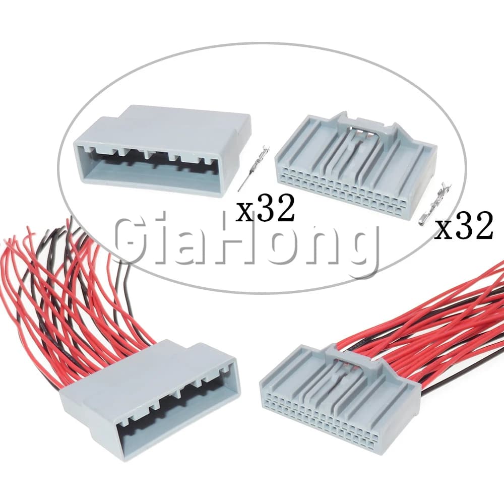 1 Set 32 vie muslimauto Navigation Central Control Instrument Cable Plug muslimah prese per Auto per Honda