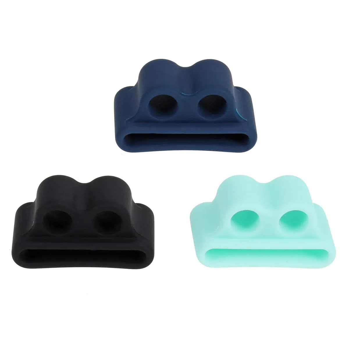 Custodie protettive in silicone per auricolari, 3 pezzi, leggere e resistenti agli urti, per custodie per auricolari wireless e borse per cinturini di orologi.