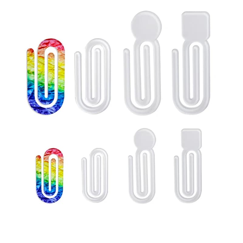20 pz/lotto sublimazione acrilico ufficio decorativo clip di carta jumbo clip di libro per uso scolastico/ufficio