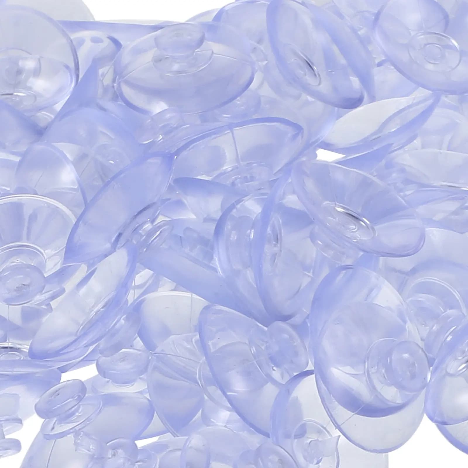 100 Pezzi Ganci a Ventosa per Piani in Vetro, Mini Ganci a Ventosa Riutilizzabili con Forte Presa, Senza Graffi, Sicuri per Superfici, Finestre e Specchi