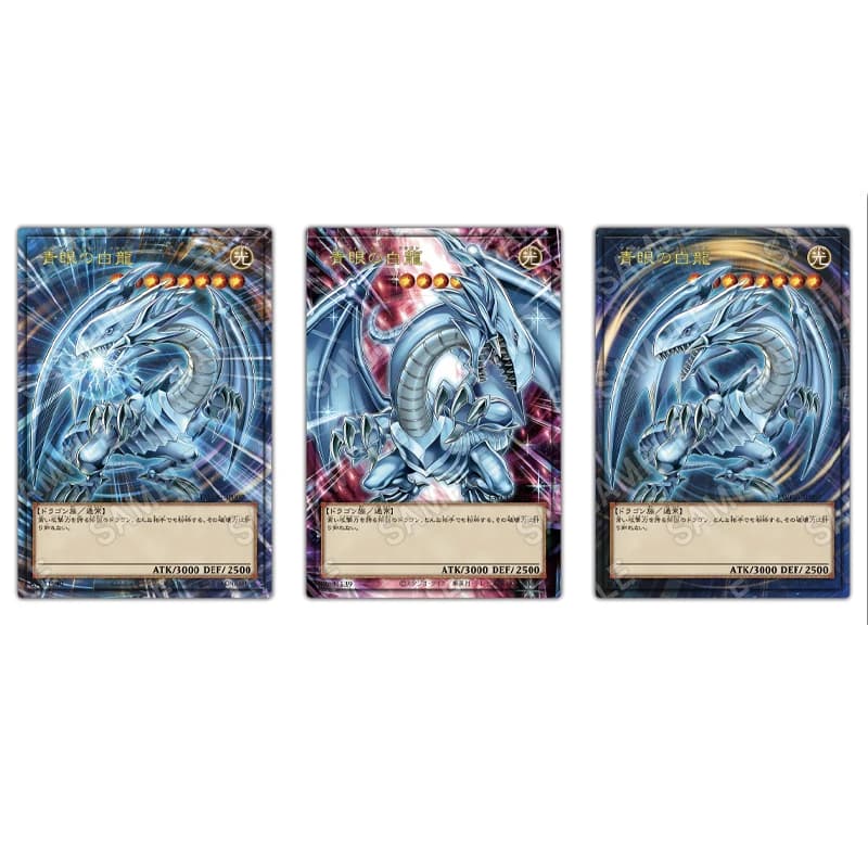 Fai da te Yu-Gi-Oh! Flash Card Dragon Spirit of White Blue-Eyes White Dragon Card da collezione Collezione Anime Action Toy Figures Regalo
