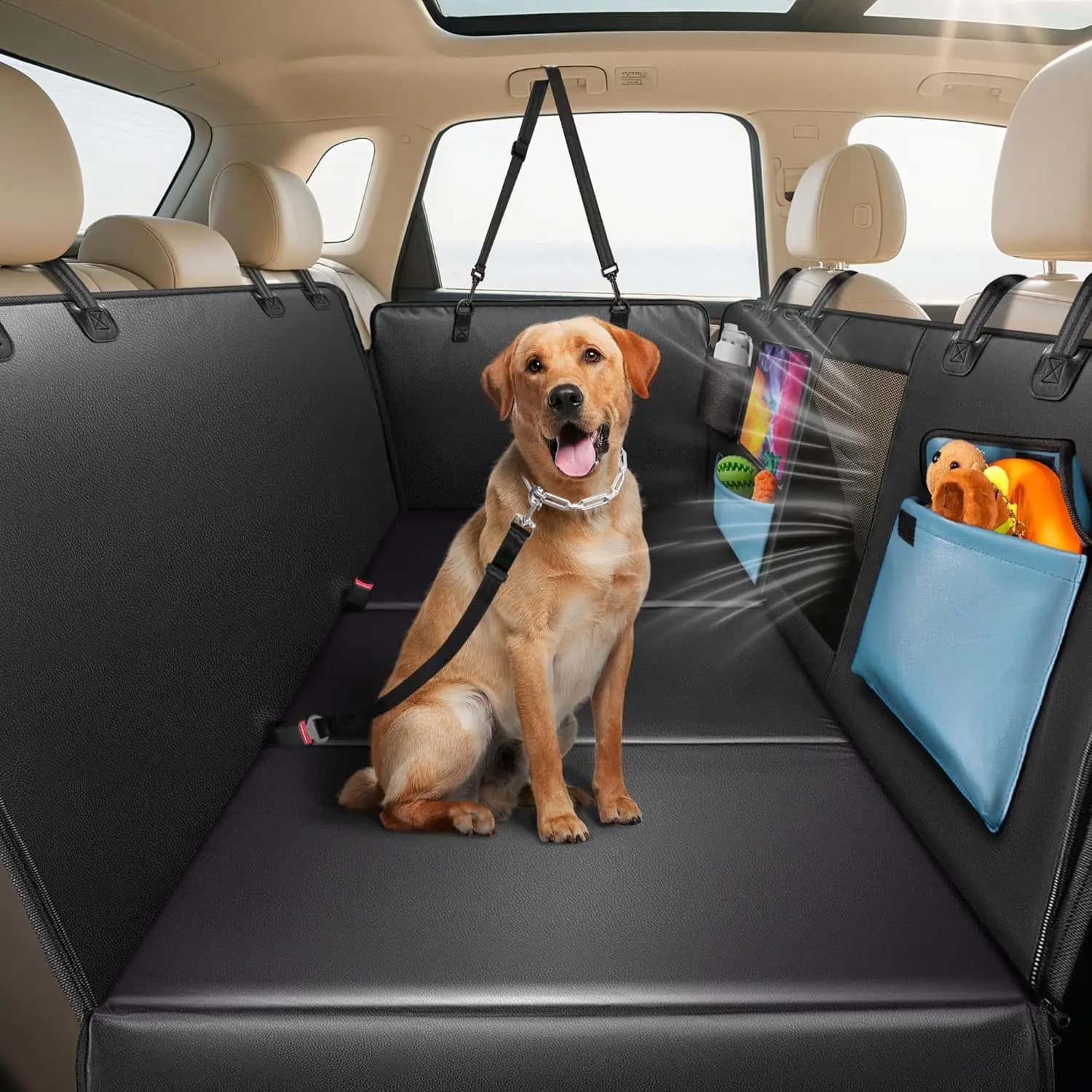53 Inch Cane Cover, waterproof PU Leather with Rigid Bottom, Supports 180 kg per SUV and Truck