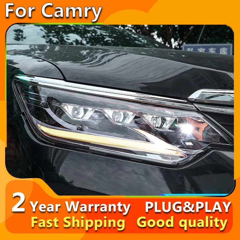 Car Styling per Toyota Camry Testa Della Lampada 2015-2017 Faro A LED Lente Del Proiettore DRL Animazione Accessori Automotive