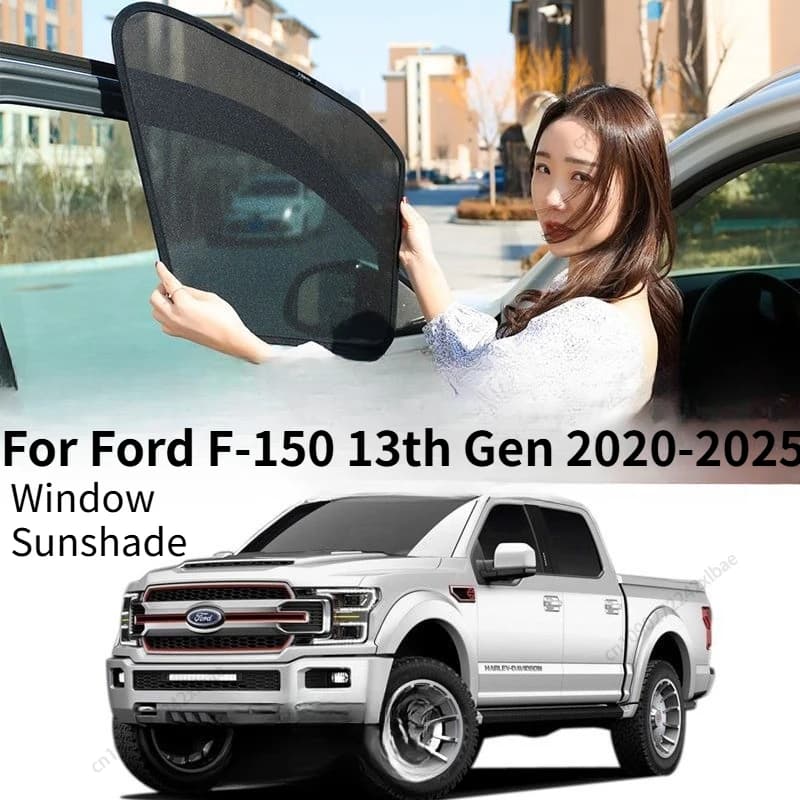 Per Ford F-150 13a Generazione 2020-2025, Parasole Magnetico, Tenda a Rete per Parabrezza Anteriore, Ricambi e Accessori Auto