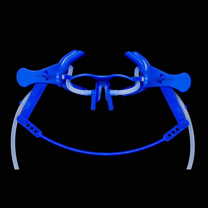 1Set Dentale Lip Glove Divator Nola Field System Dry Tooth Whitening Open Orthodontic Intake Tubes Adjustable Blue