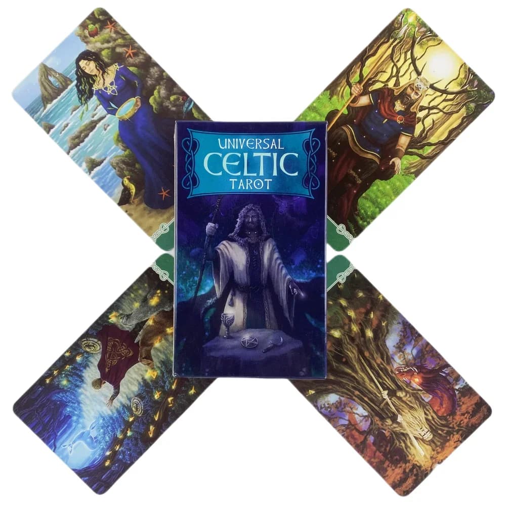 1 pz Mazzo Tarocchi Universale Tarocchi Celtici Carte A 78 Mazzo Oracle Visioni Inglese Divinazione Edizione Borad Giocare Giochi