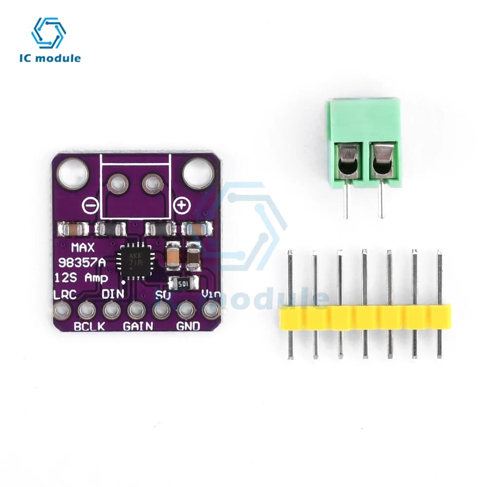MAX98357 I2S Audio Amplifier Module Audio Amplifiers Class D-Free Filter Amplifier for ESP32 Raspberry Pi
