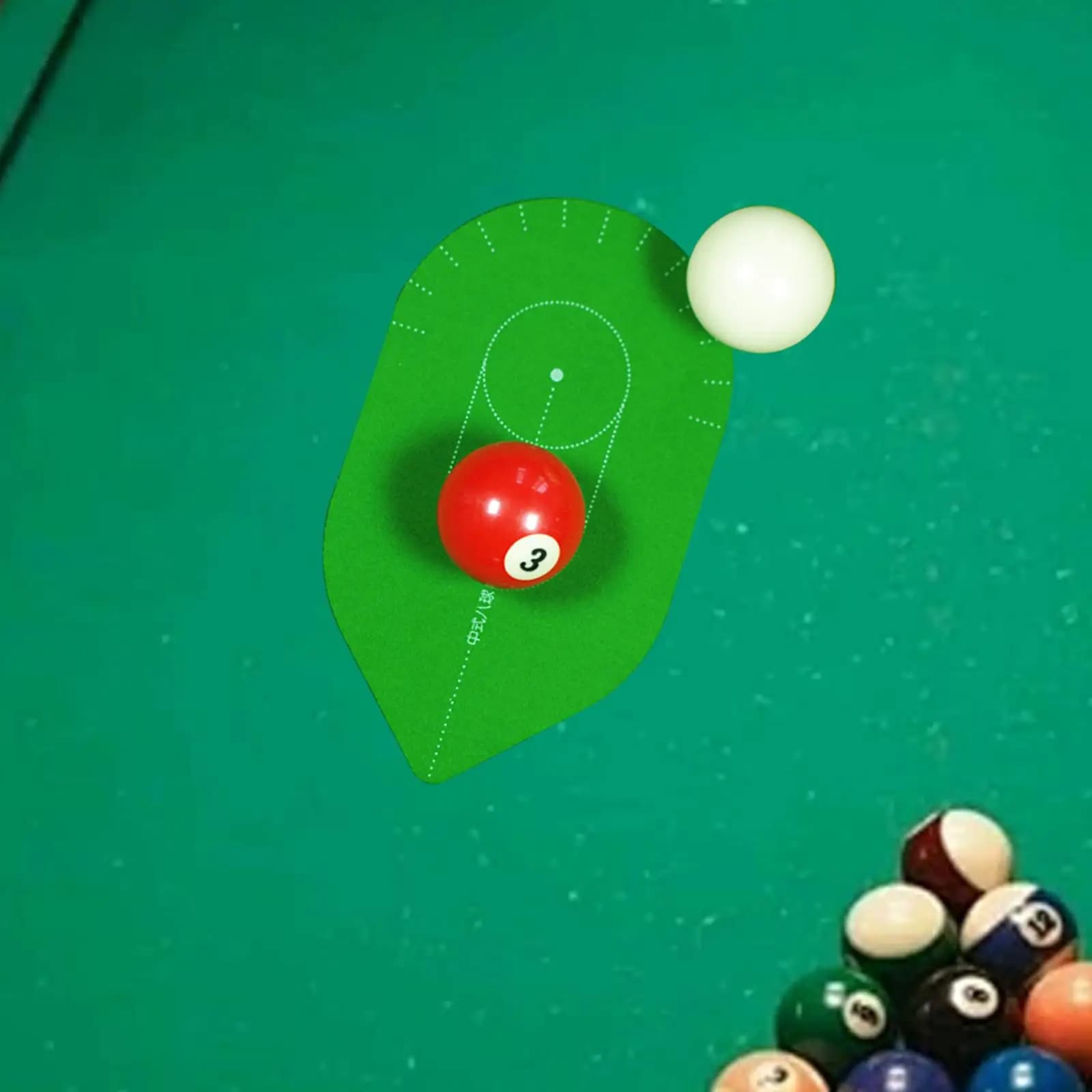 Accessori per adesivi con puntamento da biliardo Strumento leggero per pratica stecca da biliardo per giocatori di sport al coperto Principianti Palline da biliardo da 5,72 cm