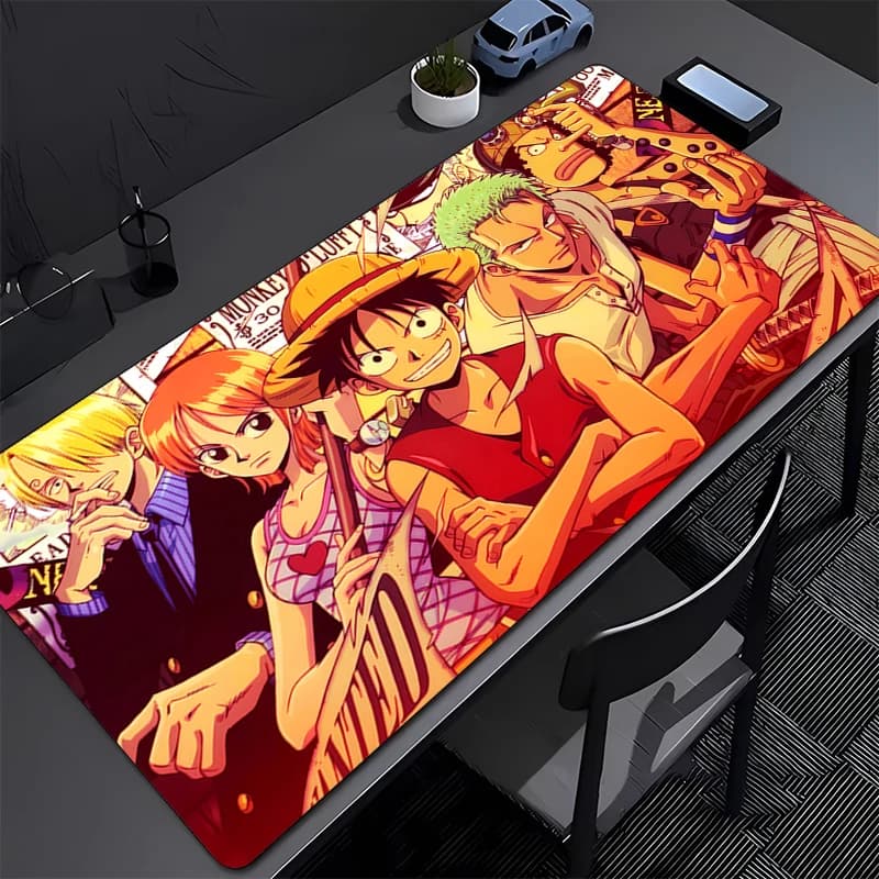 Hot Mouse Pad Computer Speed Type Varpet Mat E-sports Players Laptop Keyboard Pad one piece luffy Anime Mousepad Office Desk Mat