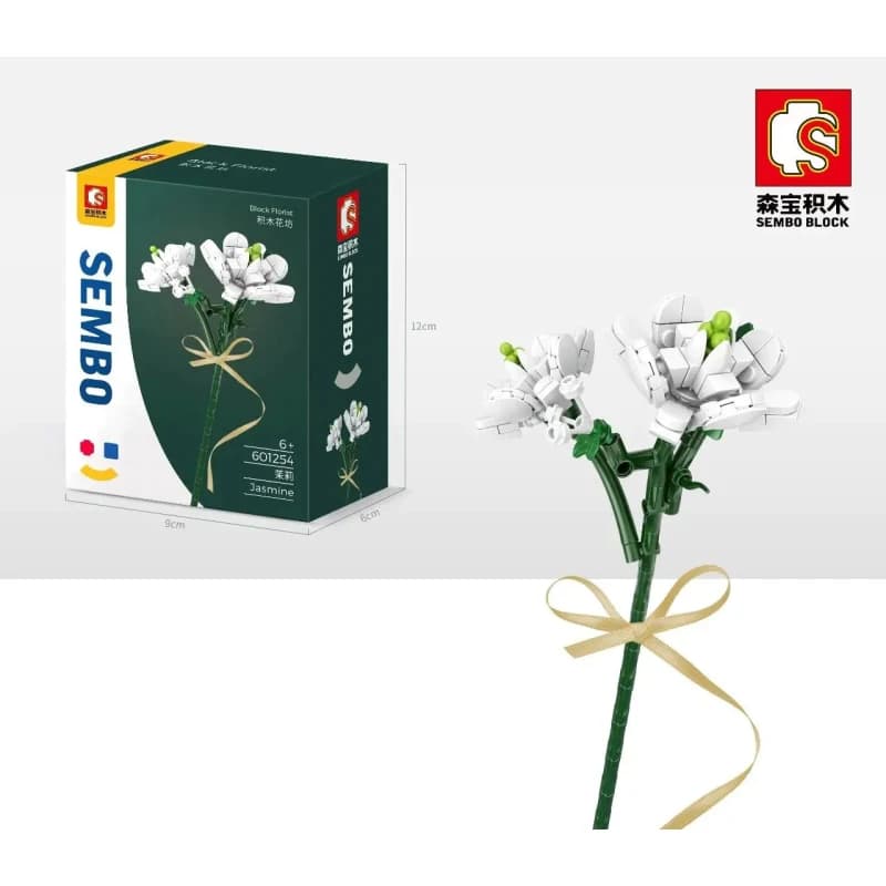 Bouquet di fiori Blocchi di costruzione Garofano Girasole Narciso Modello Mattoni Decorazione del desktop Ornamenti Bambini Giocattolo fai da te Regalo di compleanno
