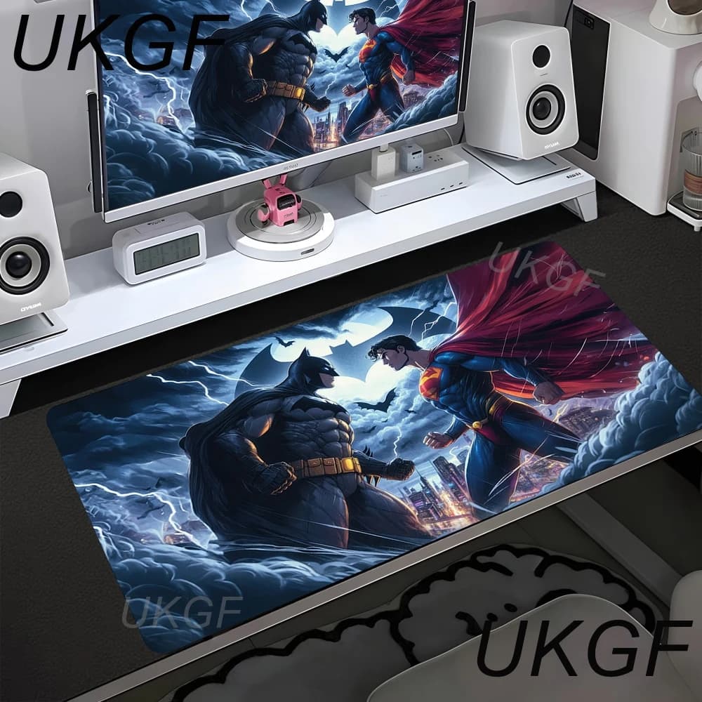 Tappetino per mouse Anime S-Superman per ufficio, PC, gaming, tastiera, mousepad, accessori per laptop, tappetino da scrivania XXL 900x400