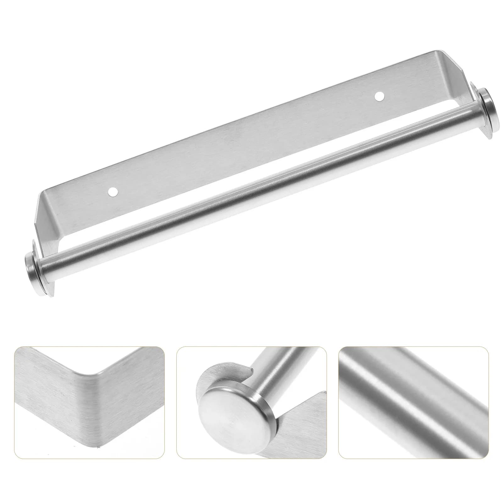 Portasciugamani da Bagno in Acciaio Inox, Montaggio a Parete, Moderno ed Elegante, Salvaspazio, Resistente alla Ruggine per Ambienti Umidi