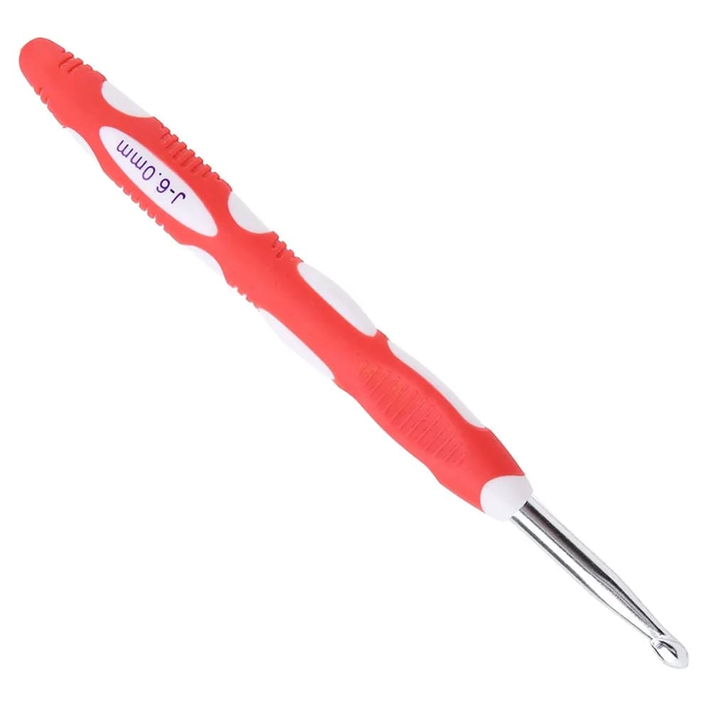 9pcs Aluminum Hooks Crochet Hooks Set Extra Long Handle PU Case Knitting Needles Tool Plastic Handle Smooth Needles