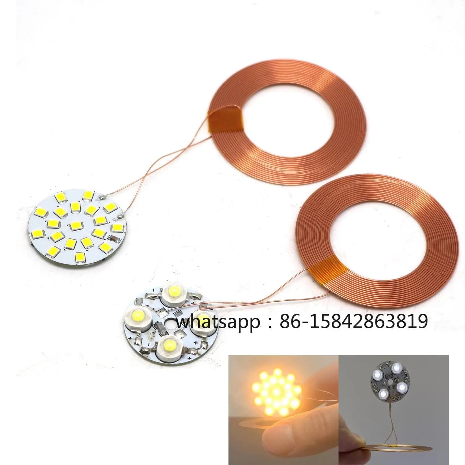 Lampada LED con Ricevitore Wireless Maglev | Lampada Luna a Levitazione Magnetica Fai-da-Te con Bobine di Alimentazione per Decorazione Scrivania, Trasmettitore USB 12V