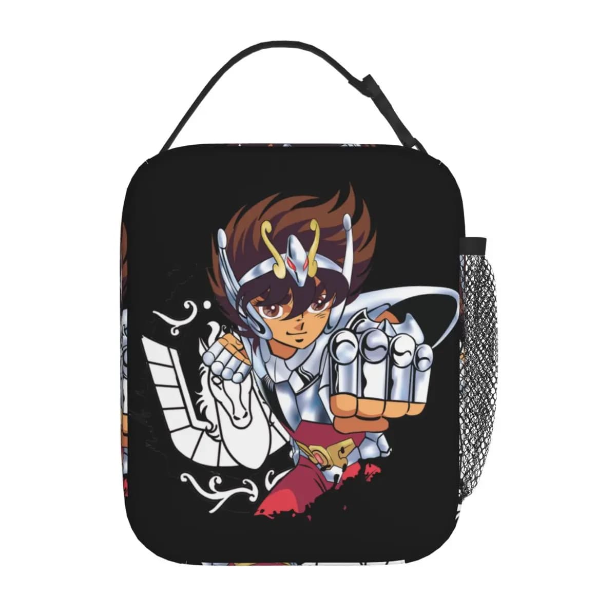 Borse termiche personalizzate per il pranzo Saint Seiya Pegasus, borsa termica portatile per il pranzo dei Cavalieri dello Zodiaco, per la scuola, contenitore per alimenti