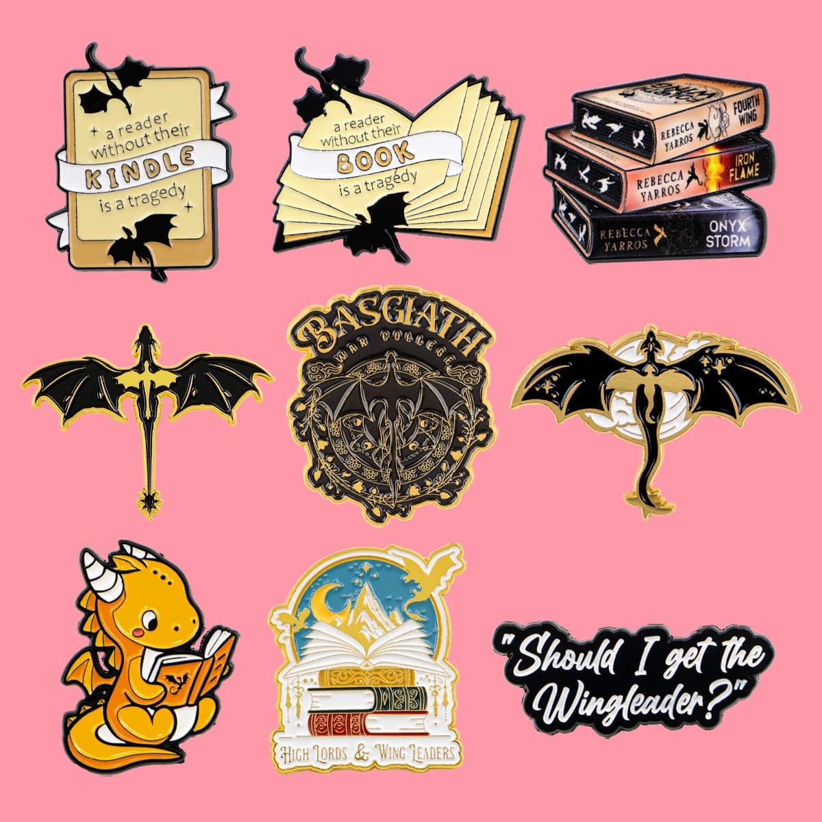 Fantasy Quarta Ala Smalto Spille Cartoon Anime Spilla Spilla Distintivo sullo zaino Accessori di abbigliamento Gioielli di moda Regali per i fan