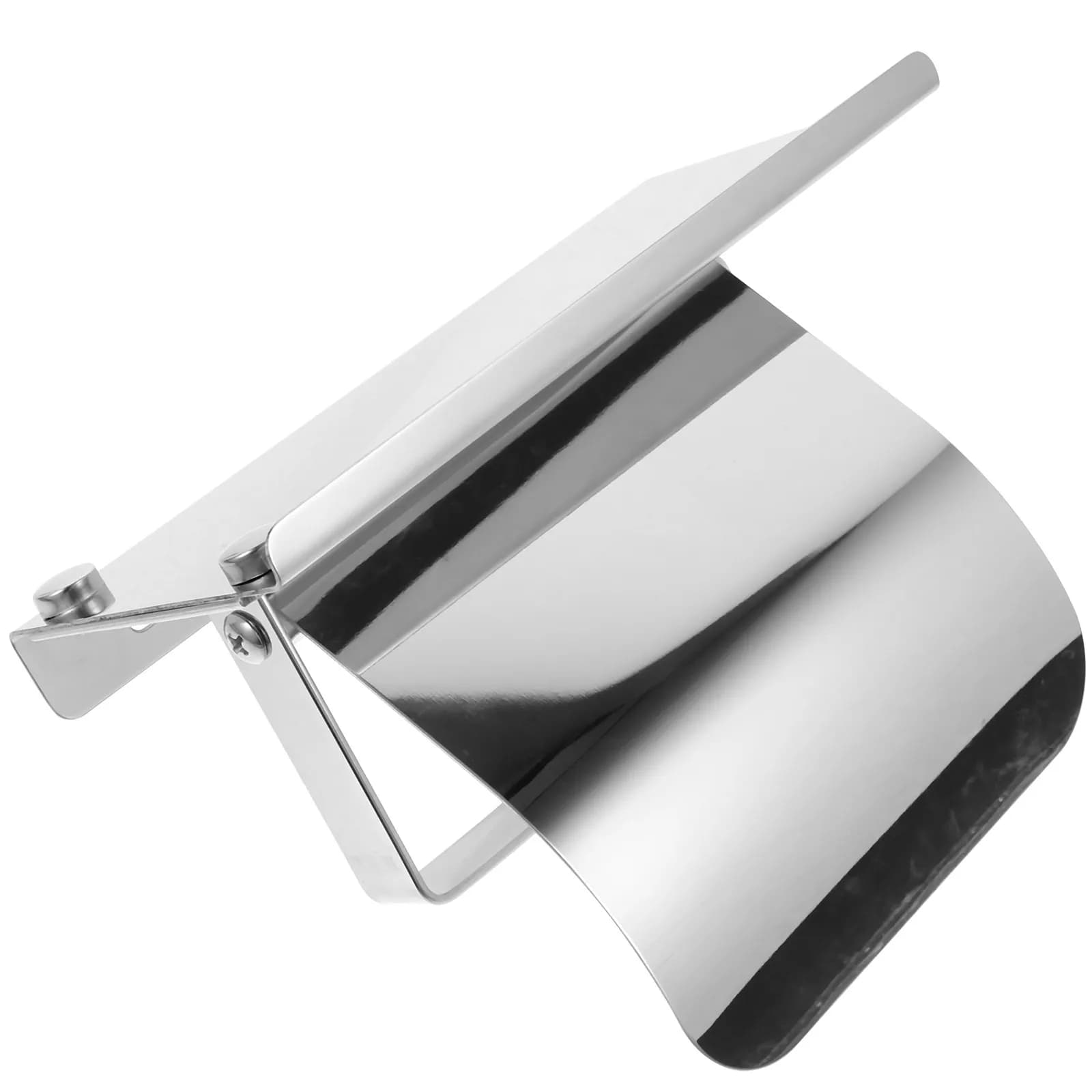 1Set Stainless Steel Toilet Paper Holder Wall Mounted with Shelf for Bathroom Modern Roll Paper Rack Tissue Storage Phone Holder