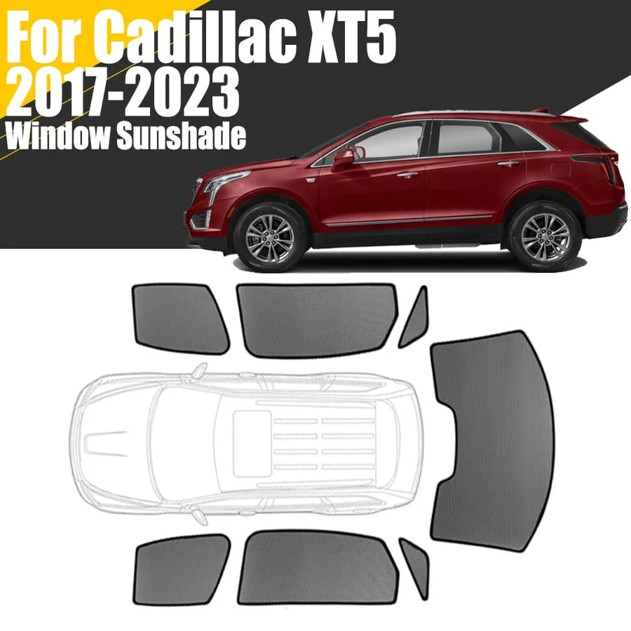 Parasole magnetico personalizzato per finestrino dell'auto per Cadillac XT5 2017-2023 tenda per parabrezza anteriore in rete SUV di 1a generazione