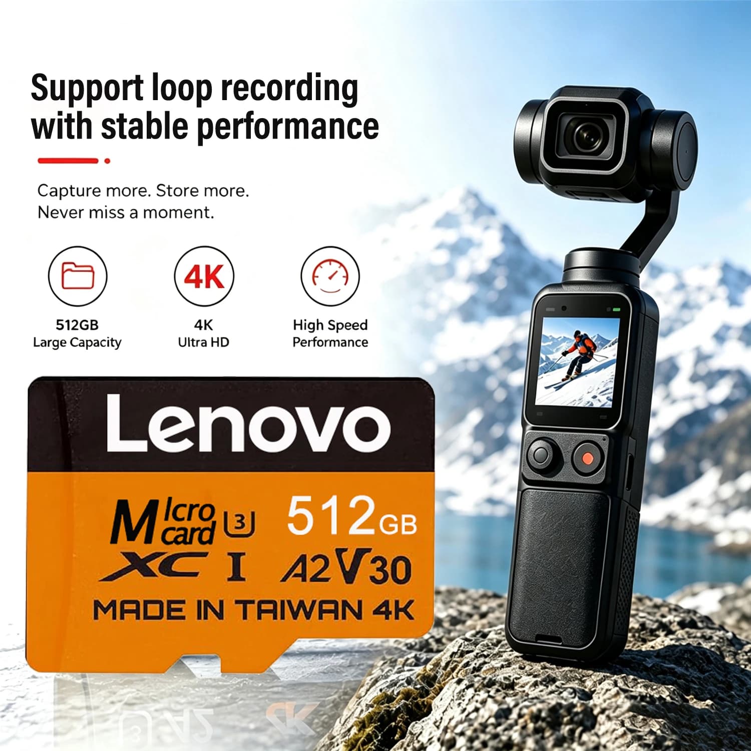 Original Lenovo Memory Card High Speed Micro TF SD Card 512GB 256GB 128GB SD Card V30 U3 TF Card For Nintendo Switch Ps4 Ps5