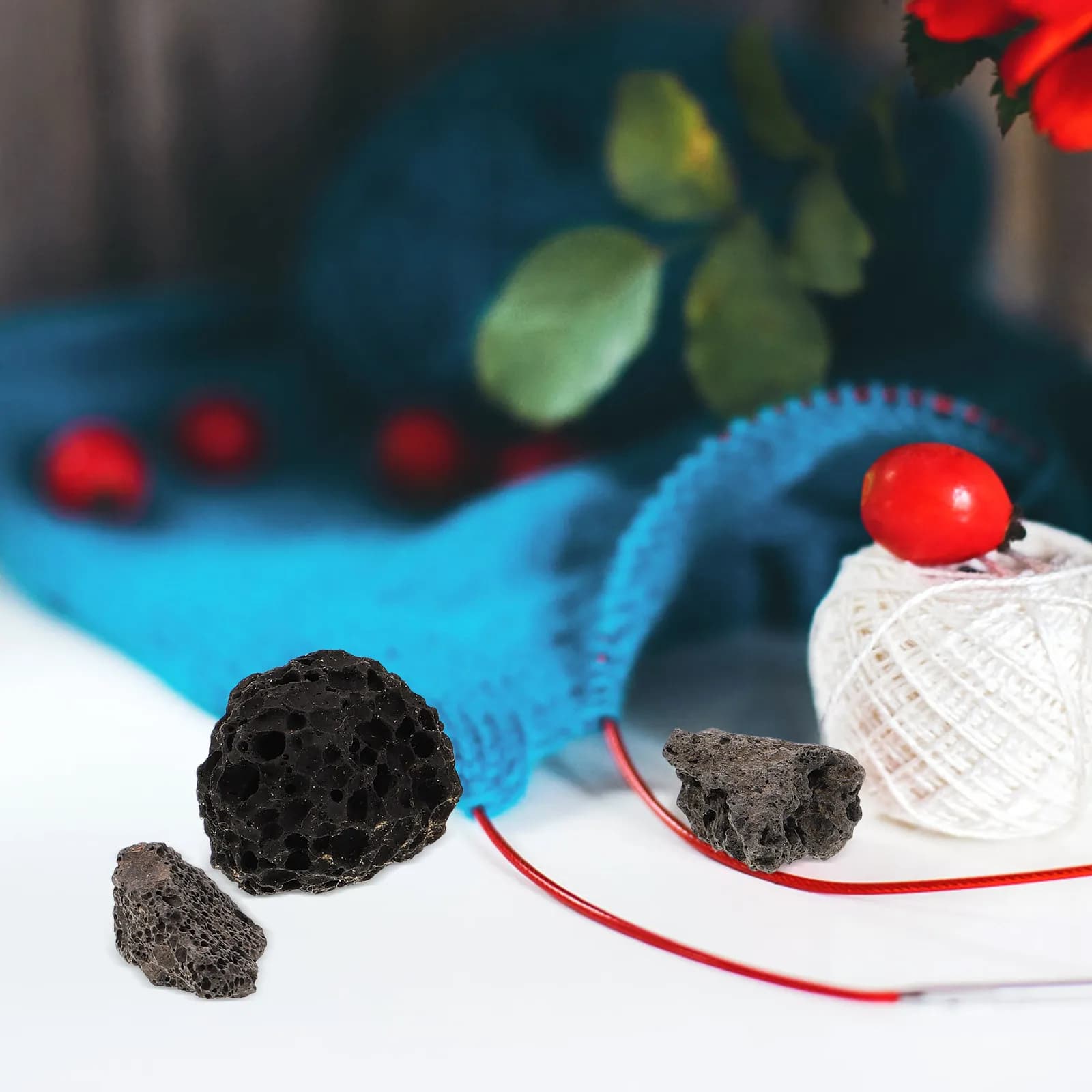 Volcanic Rock Ornaments Natural Decorative Stone for Fish Tank Potted Plants Aquarium Landscape Gardening Rock Decoration