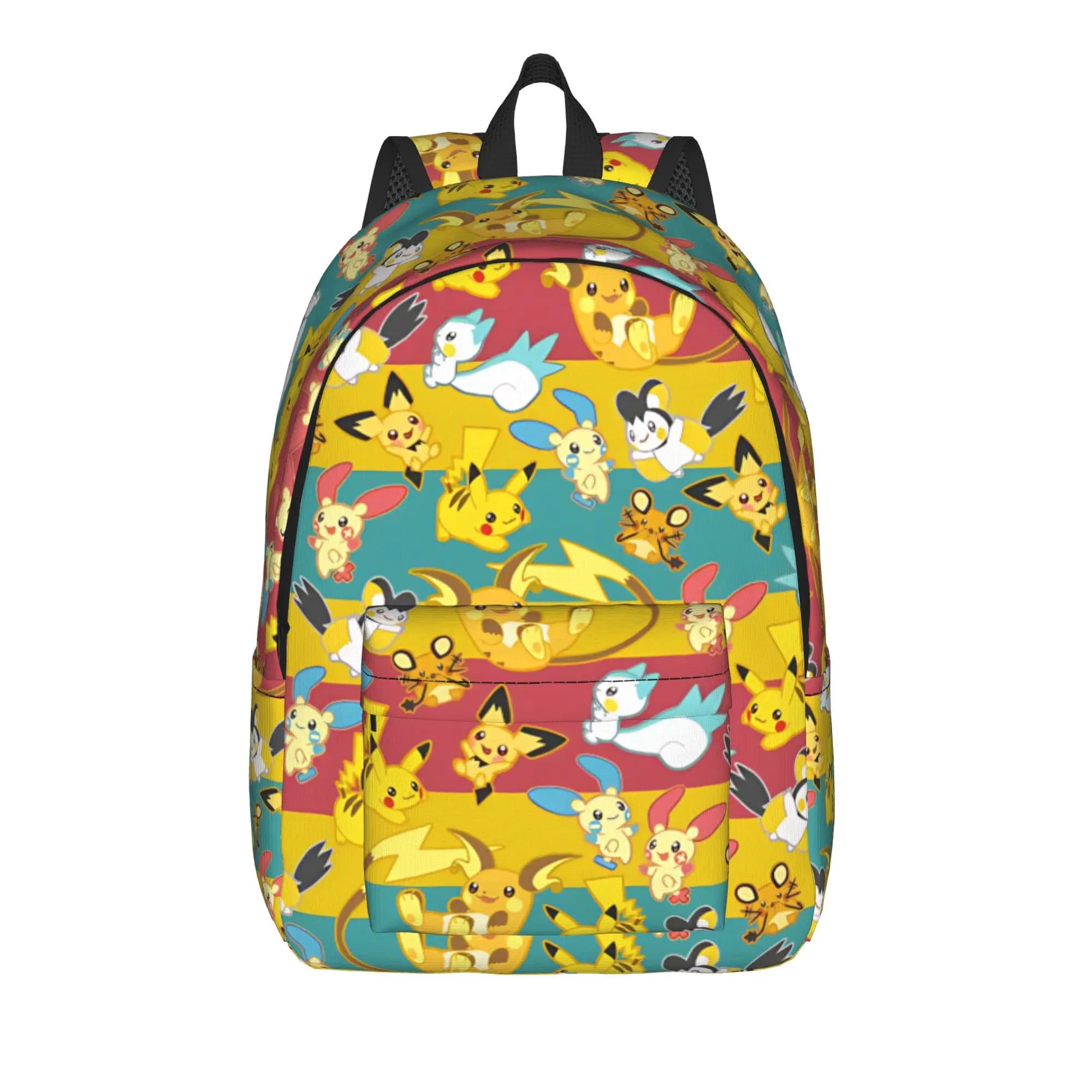 Fashion Pokemon Pikachu Backpack Mochilas Good Quality High School Sturdy Shoulder Rucksack
