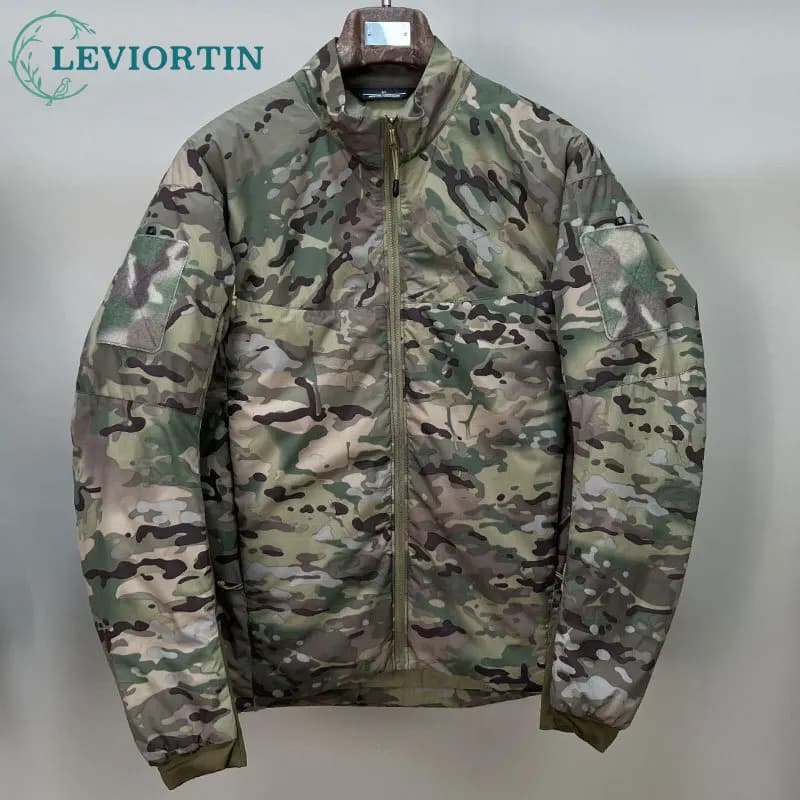 Fall Winter Men's Alternative Lightweight Padded Cotton Jacket Military Outdoor Casual Tactical Waterproof Windproof Warm Coats
