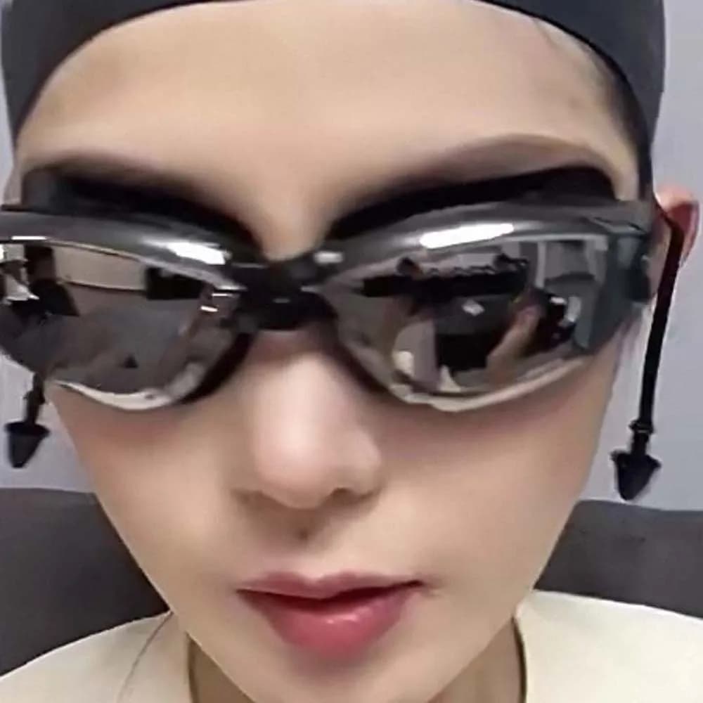 Waterproof Myopia Swim Goggles Electroplating Big Frame Swim Glasses with Earplugs Adjustable HD Lens Anti-fog Swimming Eyewear