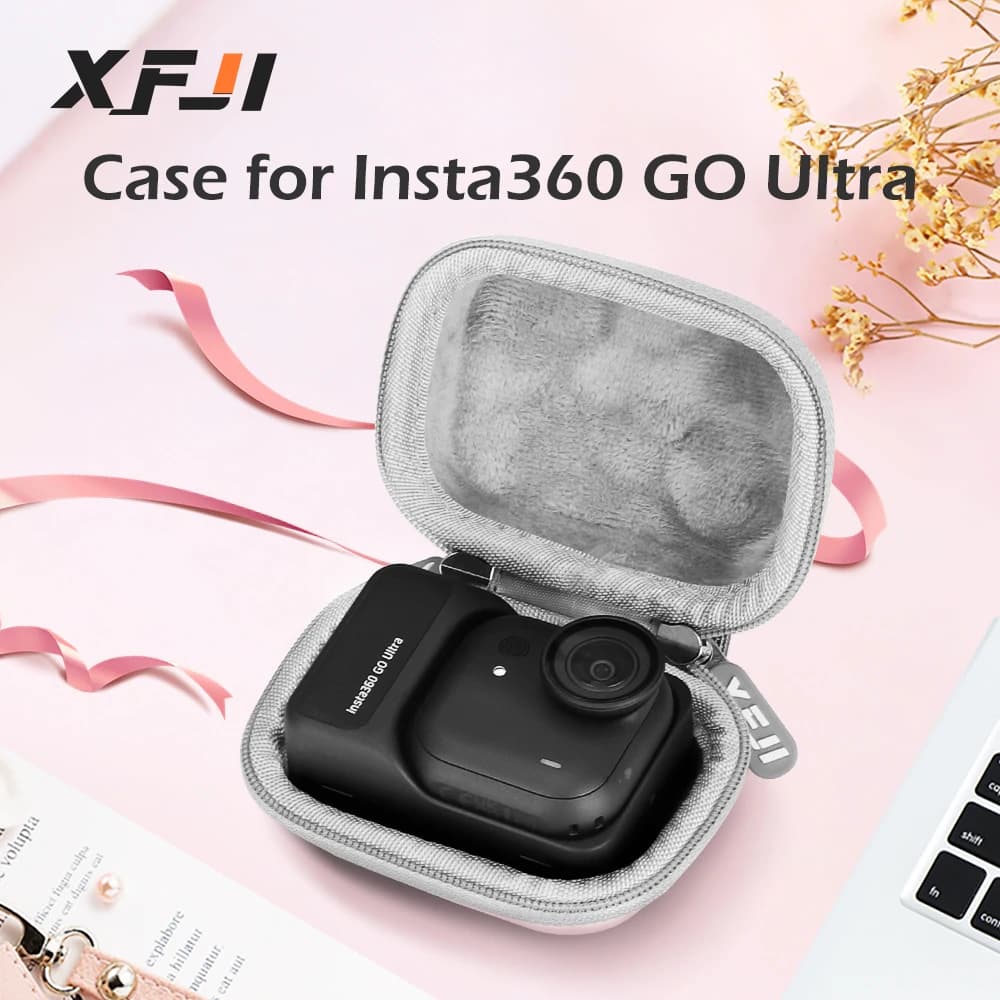 Custodia XFJI per Insta360 GO Borsa rigida ultra portatile Custodia protettiva antiurto Accessori per fotocamere sportive