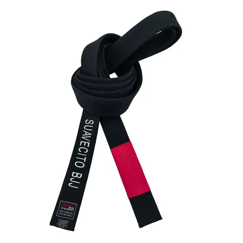 Larghezza 4,5 cm Cintura nera Jiu-Jitsu brasiliano Sistema di livello per istruttore master BJJ per adulti A0 A1 A2 A3 A4 A5 duro Personalizza