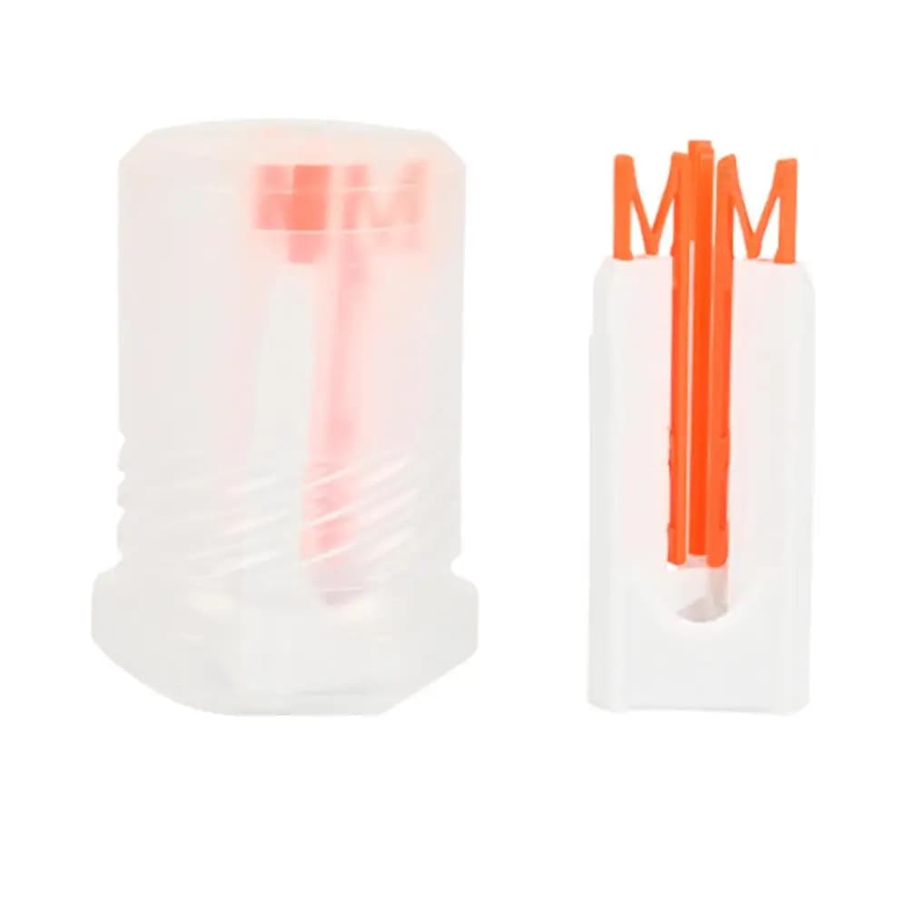 Supporto per Impennare Frecce per Aste da 3.2-4.2mm, in Plastica PE Stampata in 3D con Scala Chiara e Scatola di Protezione
