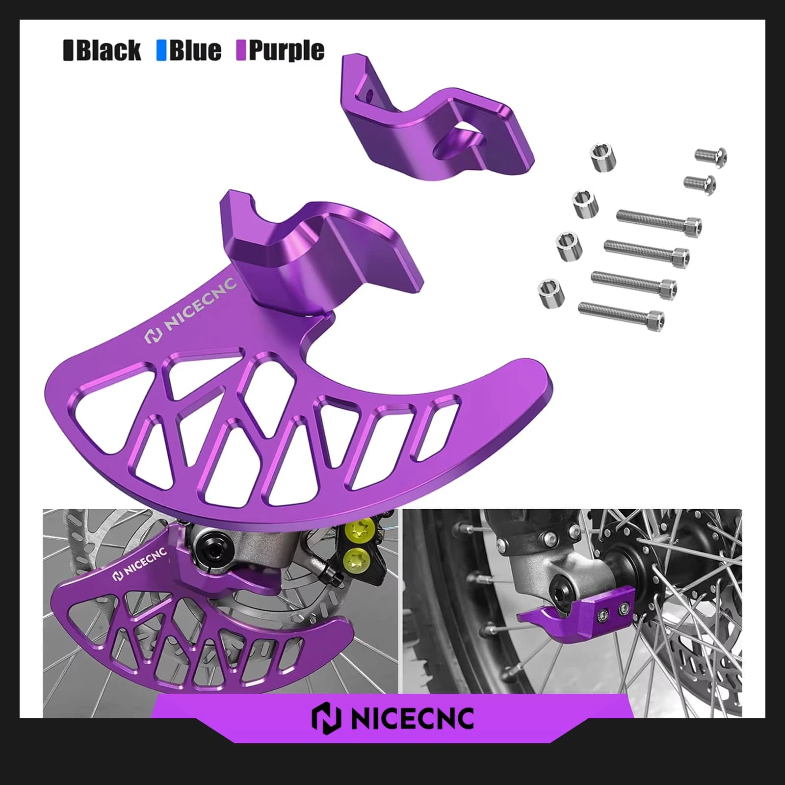 Per Surron Bici Elettrica Freno Anteriore Disco Guard Forcella Anteriore Gamba Inferiore Sinistra Destra Kit di Copertura Per 2025 2024 Surron Light Bee XS L1E