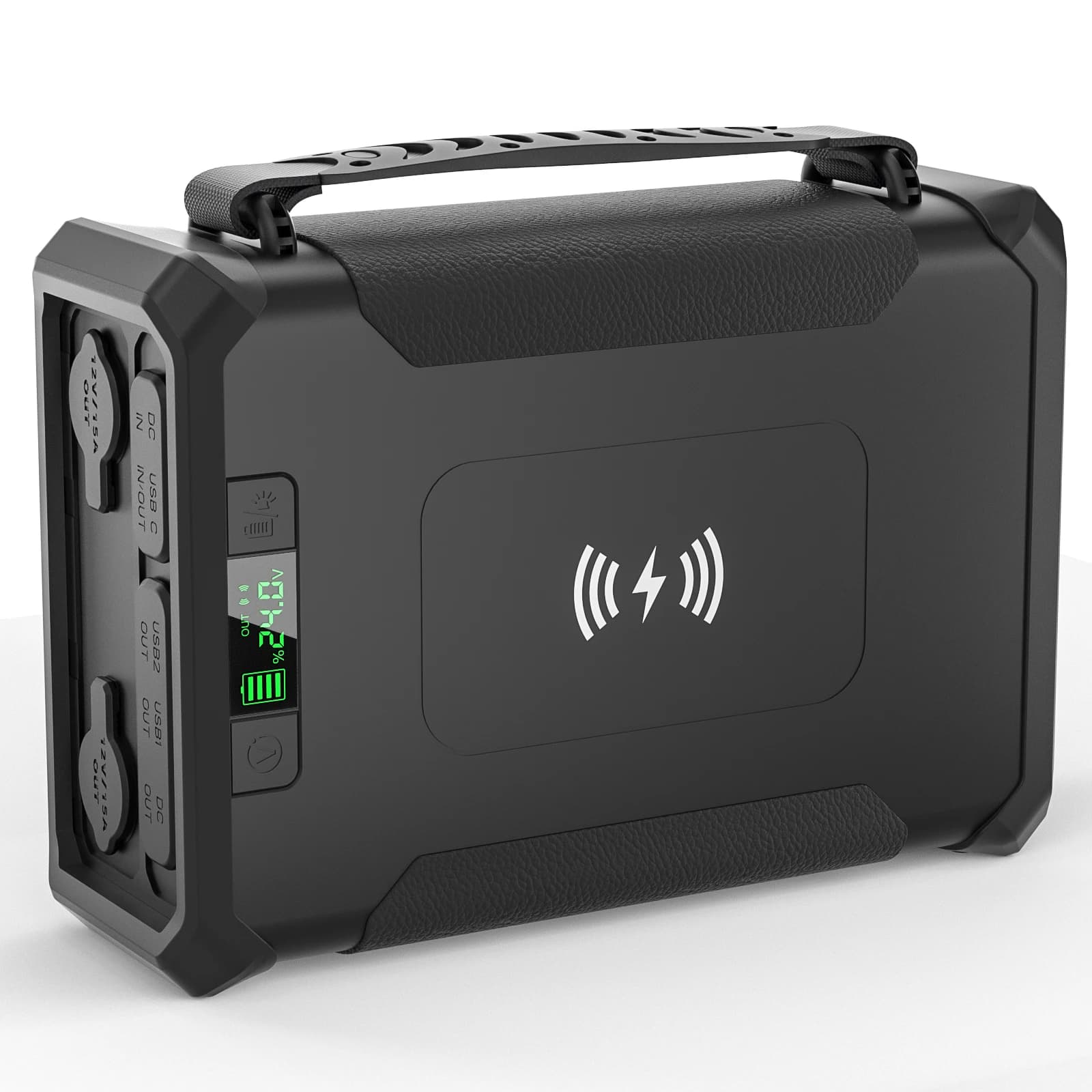 100000mAh Portable Power Station 300wh Solar Panel Charhing Emergency Backup Power Bank Lifepo4 Battery Pack 12V 60ah Powered
