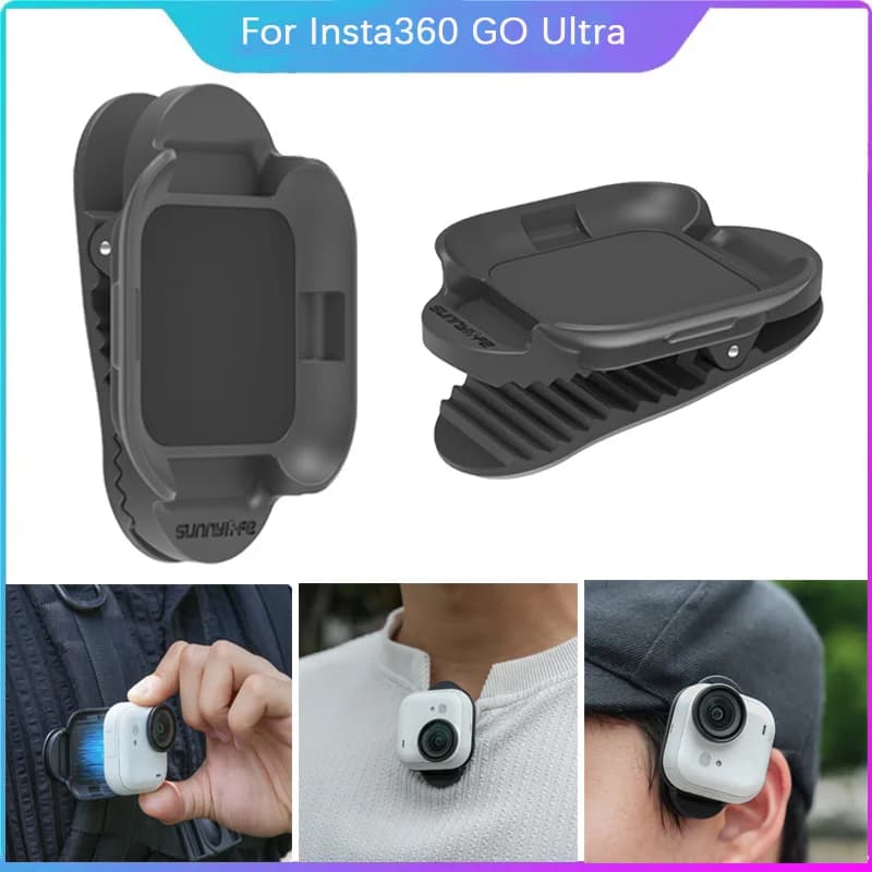 Magnetic Clip for Insta 360 GO Ultra Action Camera Mount Clamp Bracket for Insta360 Go Ultra Accessories Backpack Rack Nip