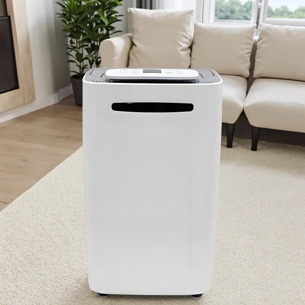 Deumidificatore domestico portatile da 28 litri Deumidificatore essiccante Deumidificatore purificatore d'aria con pannello di controllo ruota