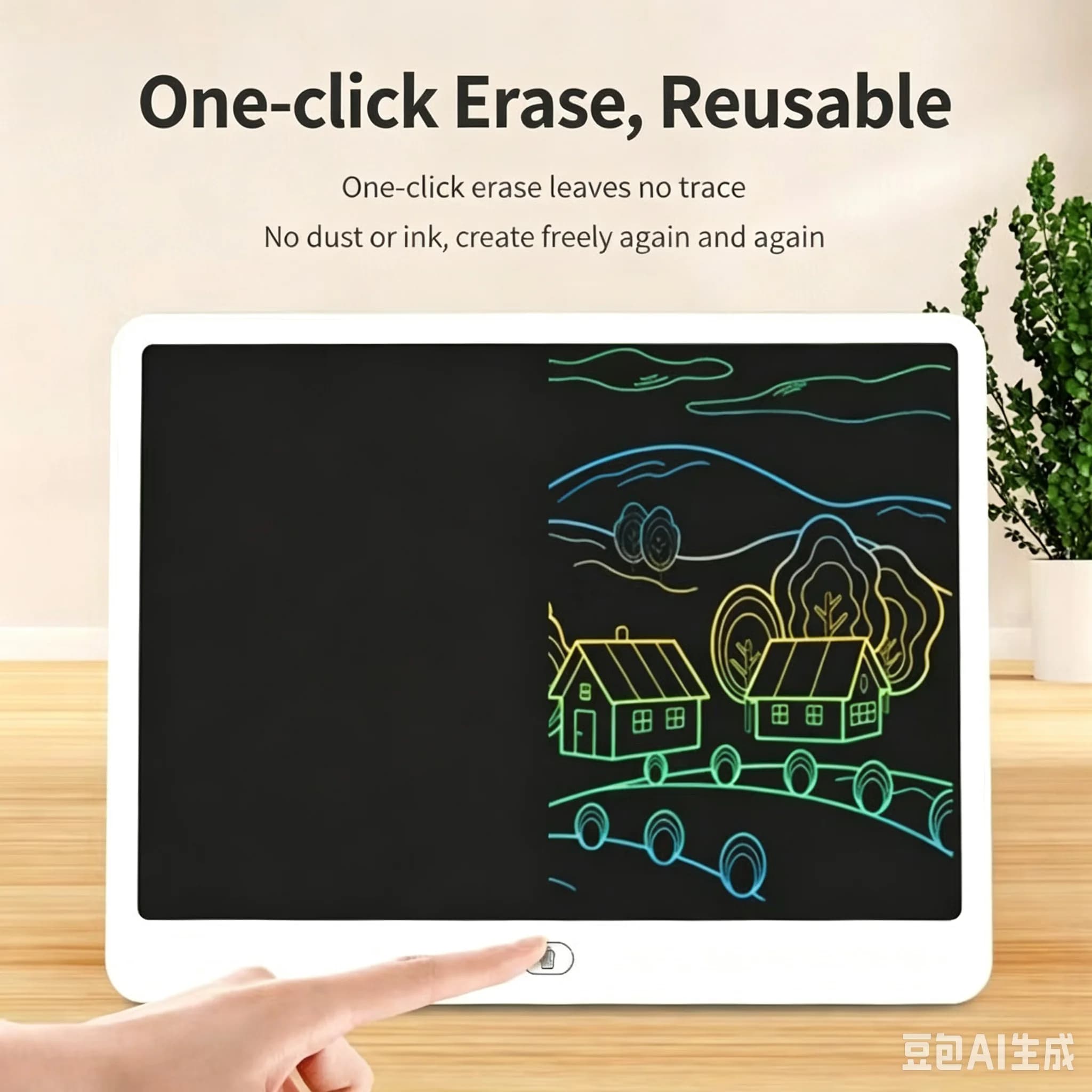 16 Inch Rechargeable LCD Writing Tablet Graffiti Board Message Board, Erasable Reusable Electronic Drawing Board for Kids