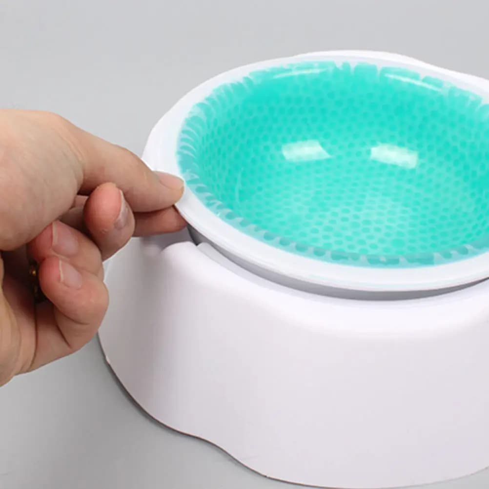 1Pcs Pet Cooler Bowl Premium PP Material Low Temperature Retention Bowl for Pets Summer Cooling Water Food Storage Non Tip