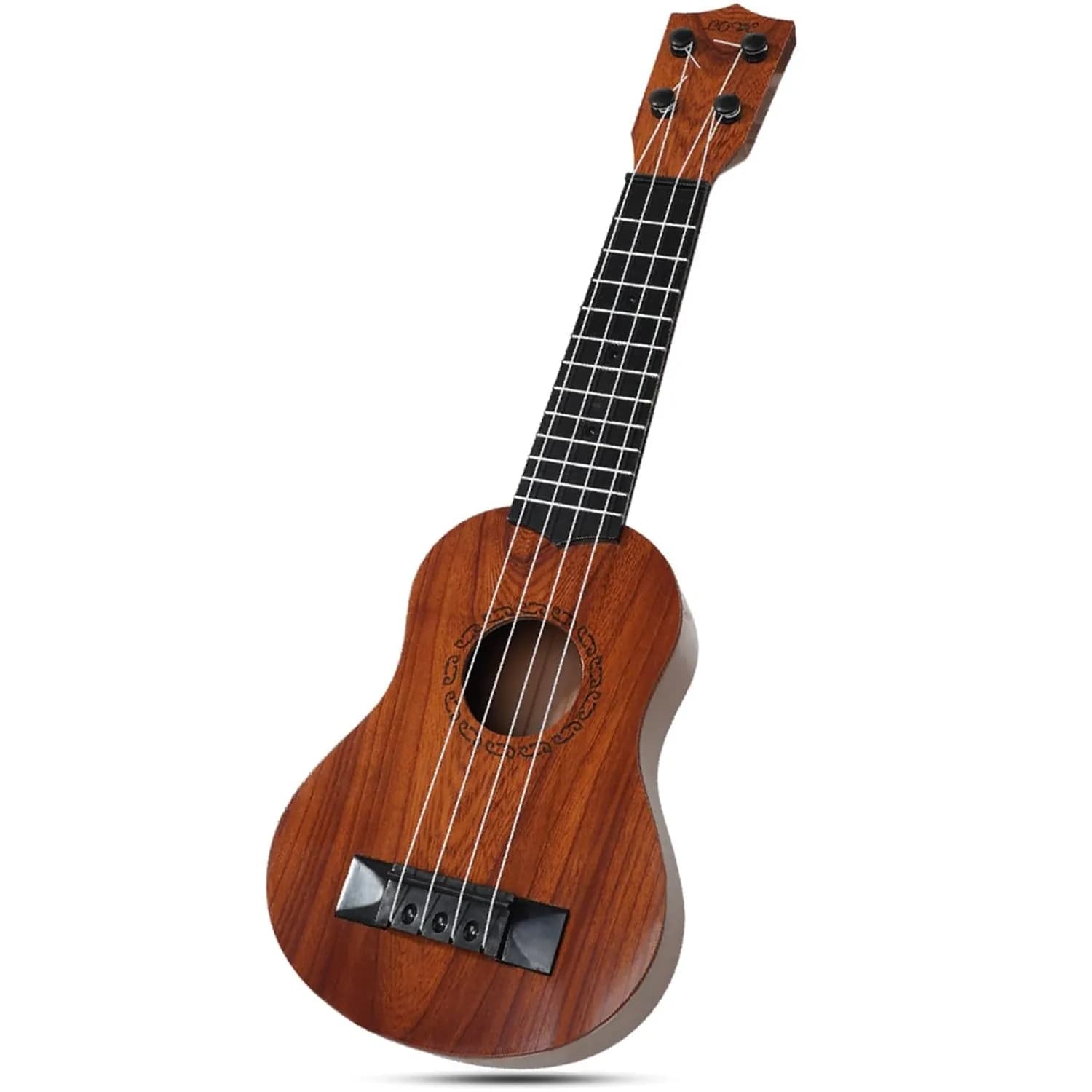 Chitarra ukulele per bambini da 17 pollici - Mini chitarra a 4 corde Strumenti musicali per bambini Giocattoli educativi con plettri per bambini piccoli
