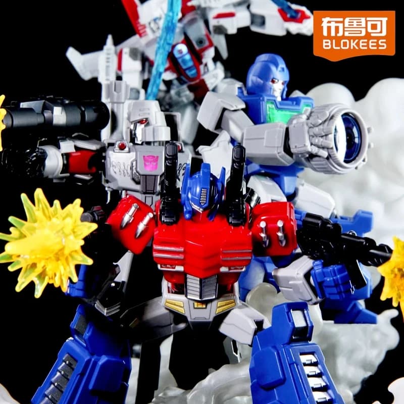 Blokees Transformers Ufficiali Shining V4 Blind Box Allspark Reignited Action Figure Optimus Prime Megatron Modello da Collezione Regalo