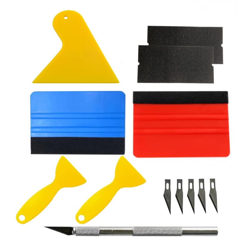 5/13Pcs strumenti per auto Wrap Film Sticker Wrapping Tool veicolo Vinyl Wrap Window Tint Film Tool Cutter Aid Tool Window Tinting