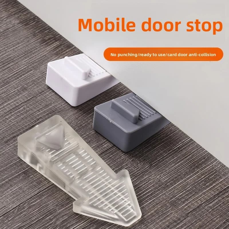 Il fermaporta riutilizzabile in silicone con cuneo antiscivolo per la sicurezza dei bambini impedisce lo scarabocchi e il pizzico per la casa e l'ufficio.