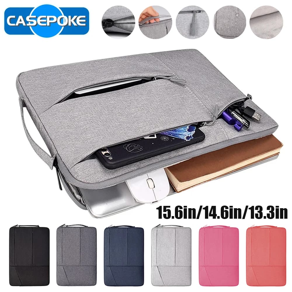 Custodia per Laptop CASEPOKE 13.3in 14.6in 15.6in custodia per PC per Macbook Air Pro Lenovo Hp Dell Samsung custodia per Laptop impermeabile