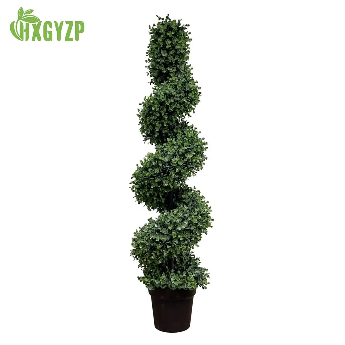HXGYZP 122cm Artificial Spiral Tree Plant Eucalyptus Sheet Bonsai Plains Garden House Decoration Outdoor