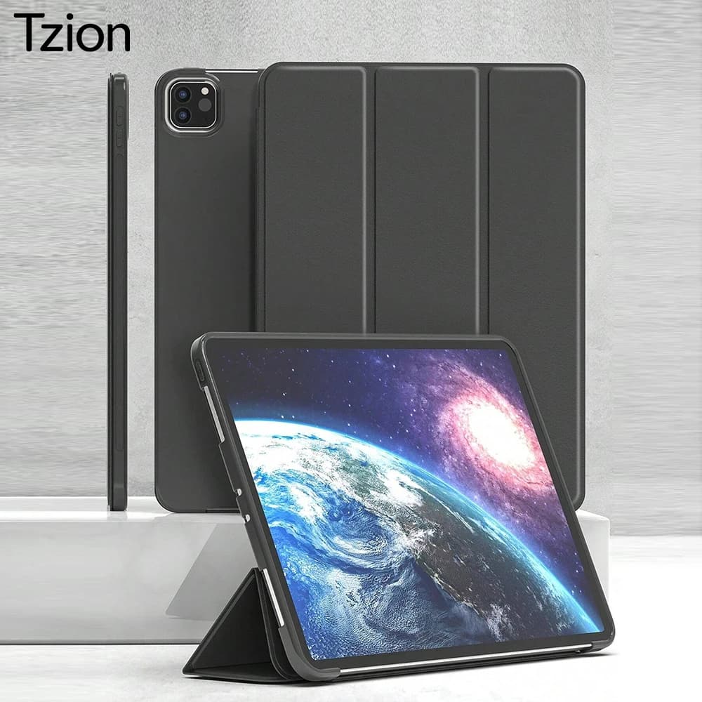 For iPad Pro 11 (2018 2020 2021 2022) Soft Silicone Tablet Case, For iPad Air 4 5 6 7 8 10.9'' 11'' Magnetic Flip Smart Cover