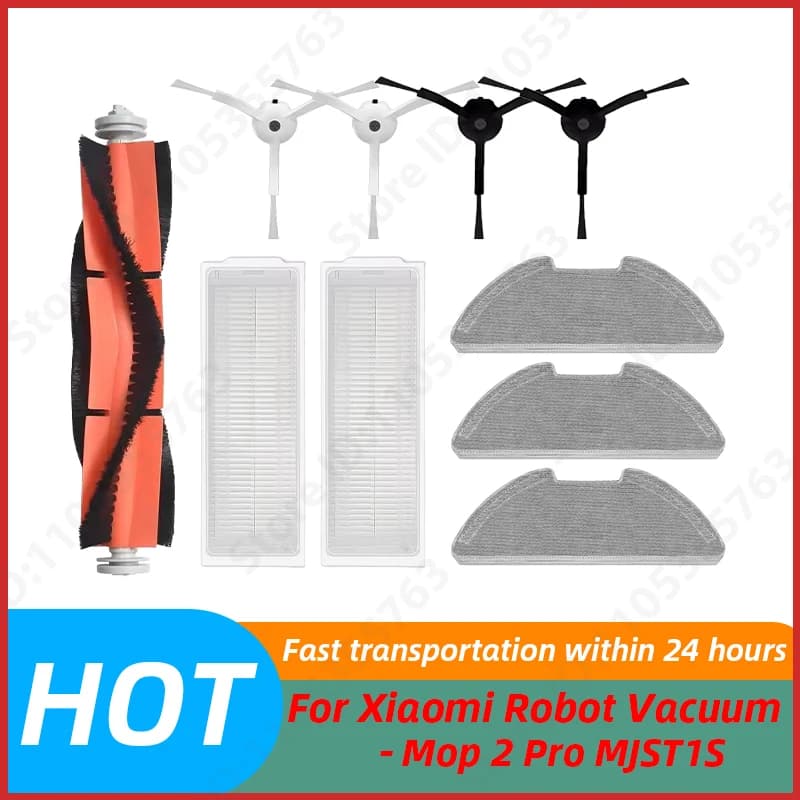 Accessories for vacuum cleaner Xiaomi Mi Robot Vacuum-Mop 2 Pro/Lite MJST1SHW MJSTL: Hepa filter, Cleaning cloth, Main and Lateral brush