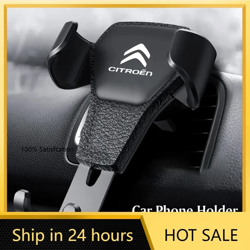 Supporto per Telefono Auto 2026 in ABS con Ventosa per GPS, Montaggio su Bocchetta d'Aria per Citroen C5X e-C4 X e-C3 C4 C3 C5 Berlingo C-El