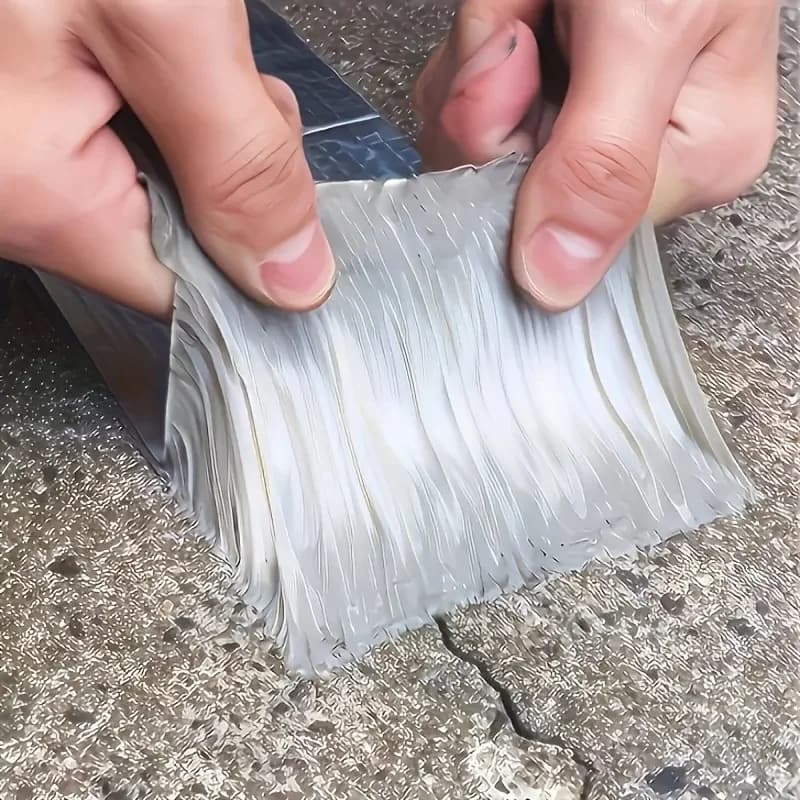 Nastro in foglio di alluminio impermeabile per impieghi gravosi - Resistente alle alte temperature, guarnizione istantanea per perdite, tubi, riparazione del tetto - Uso interno/esterno