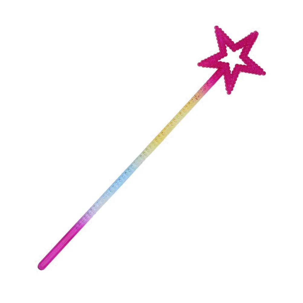 12 bacchette magiche in plastica a forma di stella con perline scintillanti per feste di compleanno per bambini, decorazioni a tema per feste di Halloween e tea party, cosplay