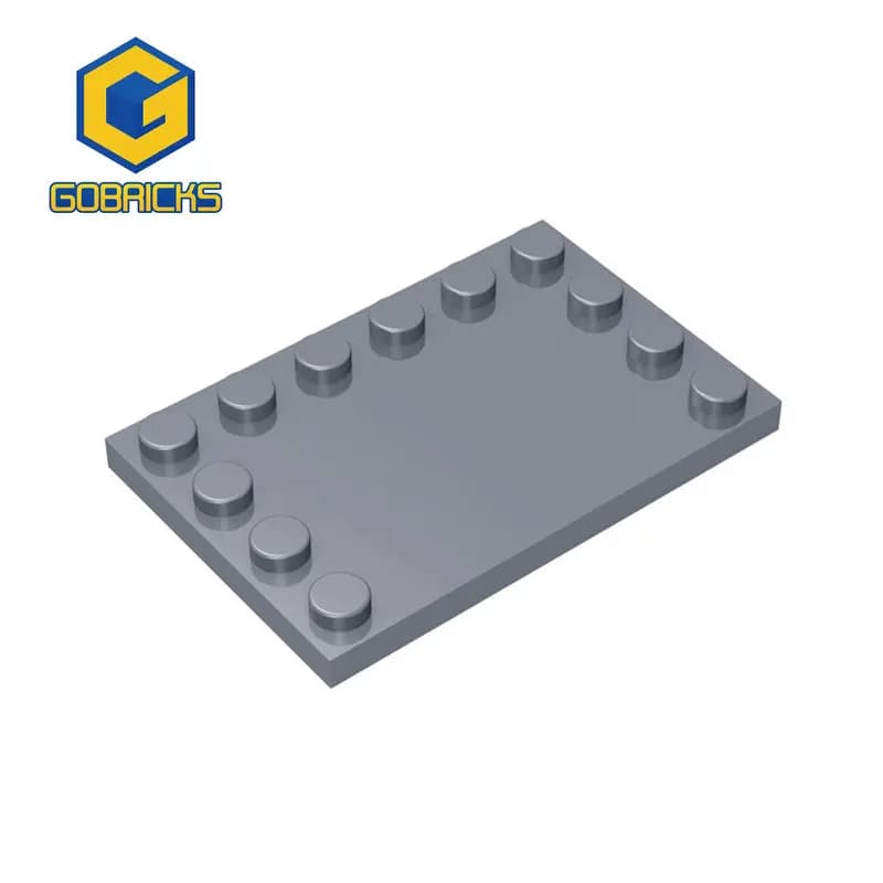 Gobricks 10 pezzi parti 6180 piastrelle modificate 4x6 con borchie sui bordi mattoni compatibili blocchi di costruzione Puzzle di particelle giocattolo del cervello